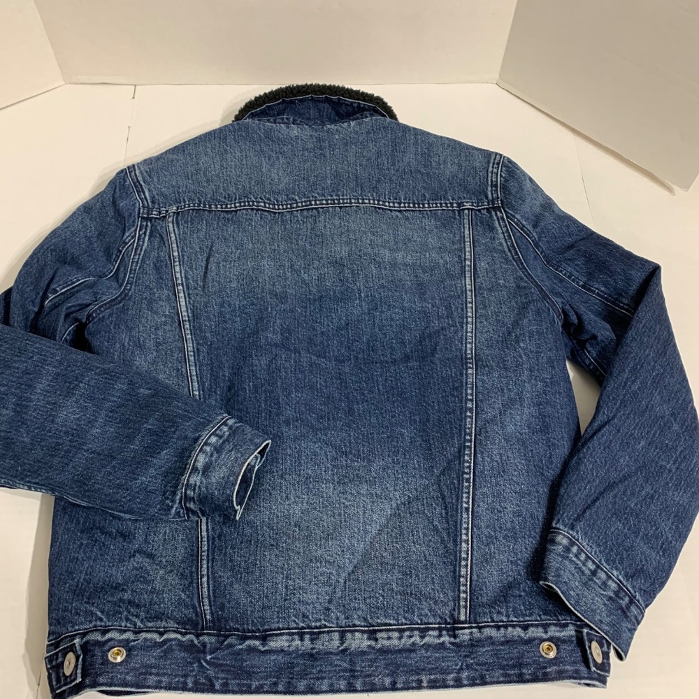 Superdry Unisex Size Large Trucker Jacket Mens or Women's Blue Denim - Picture 9 of 9